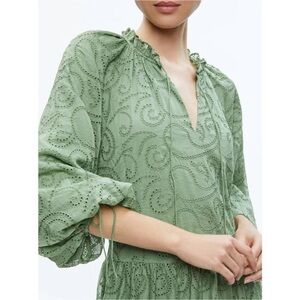 Alice + Olivia Sherrie Tunic Dress in Sage Womens XS